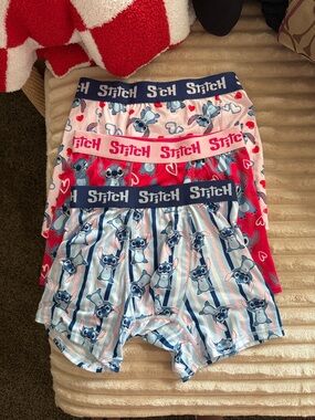 Lilo & Stitch Character Boxer Briefs - Blue/Pink/Red
